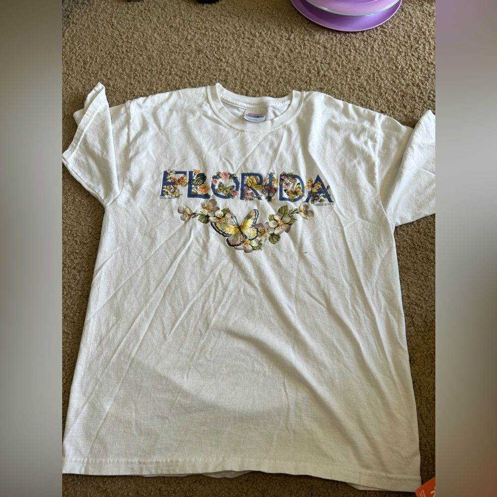 Florida Floral Butterfly Tshirt